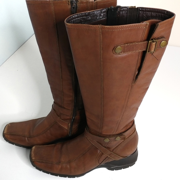 clarks knee high boots